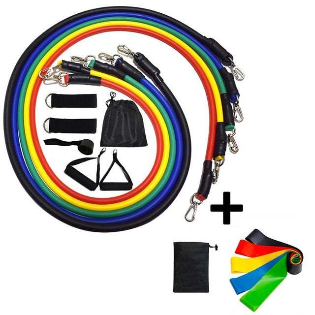 17Pcs/Set Latex Resistance Bands