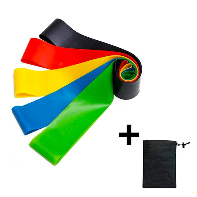 17Pcs/Set Latex Resistance Bands