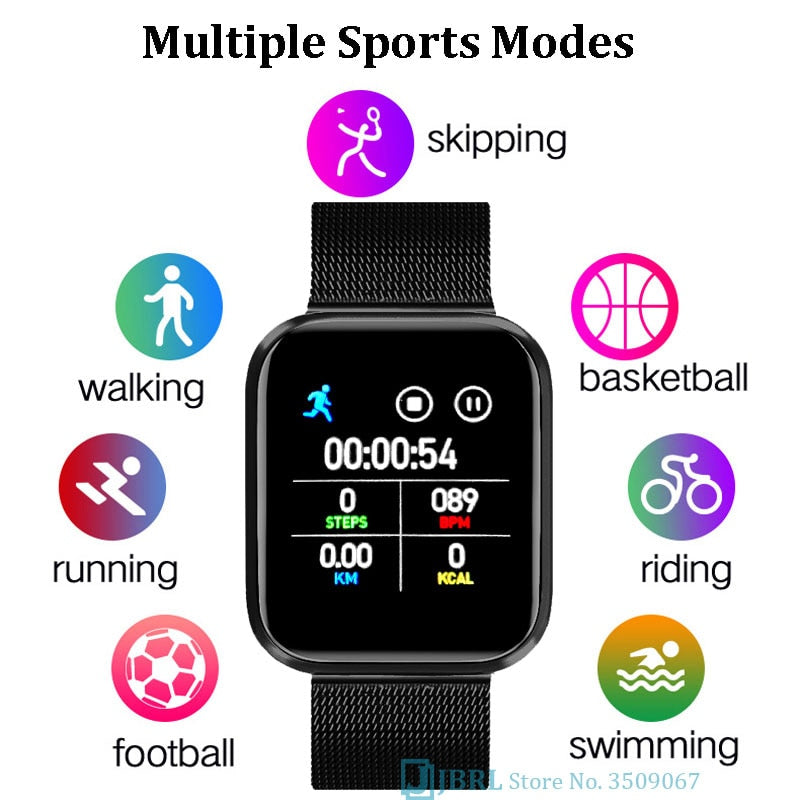 Fashion Android IOS Square Smartwatch