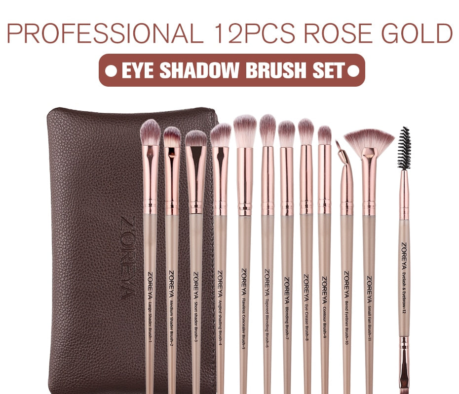 ZOREYA 12pcs professional Makeup Brushes Tool