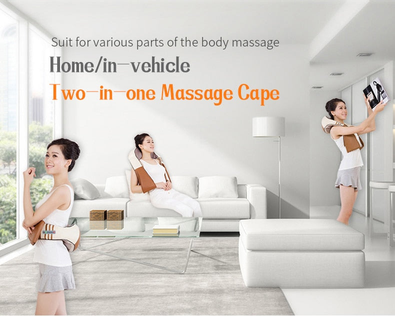 Infrared Heated Kneading Neck And Shoulder Massager