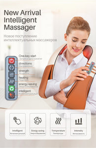 Infrared Heated Kneading Neck And Shoulder Massager