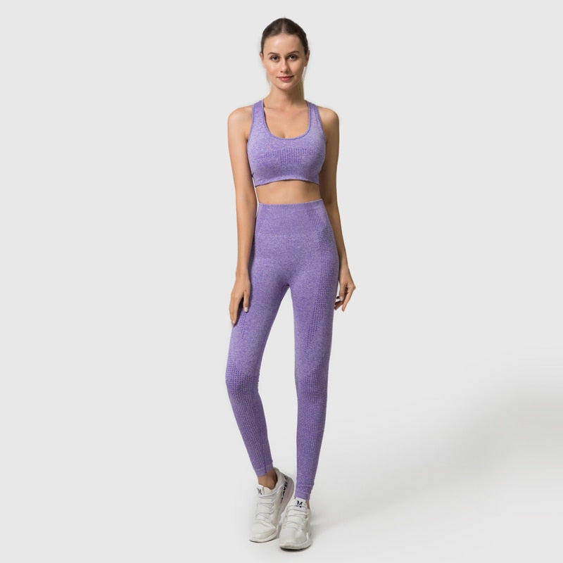 Seamless Women Yoga Set Workout Sportswear