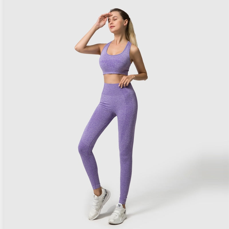 Seamless Women Yoga Set Workout Sportswear