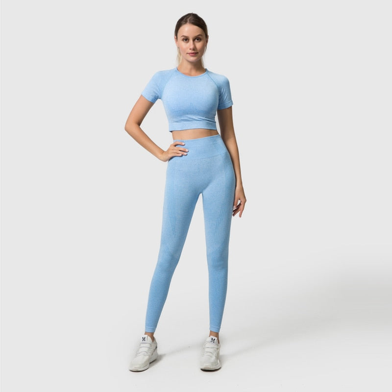 Seamless Women Yoga Set Workout Sportswear