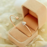 New Fashion Adjustable Crystal Double Heart Bracelet