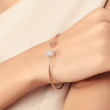 New Fashion Adjustable Crystal Double Heart Bracelet