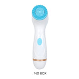 Rotating facial cleansing brush