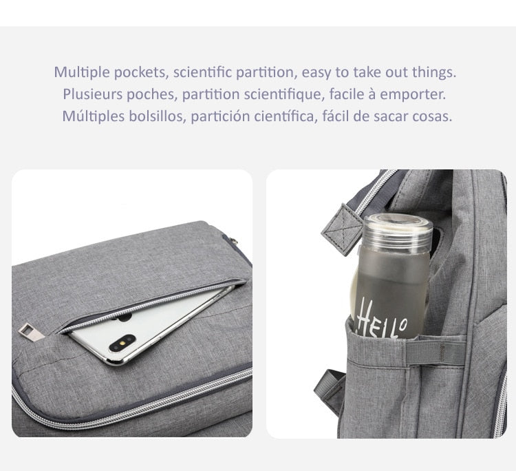 USB Design Mummy Diaper Bag