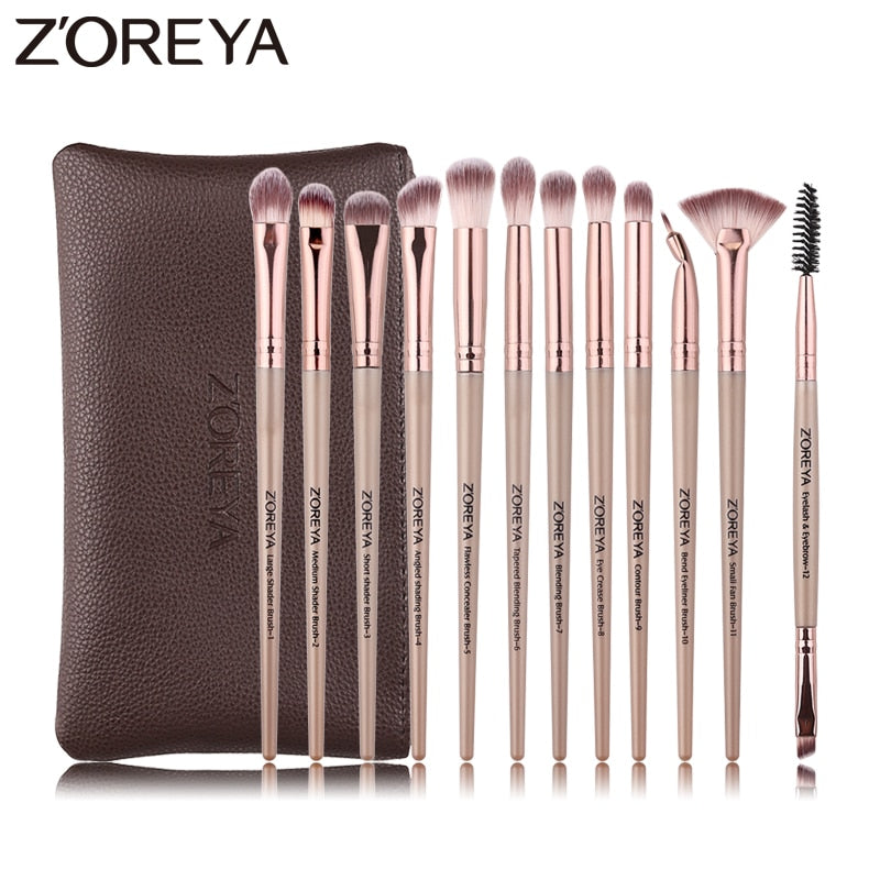 ZOREYA 12pcs professional Makeup Brushes Tool