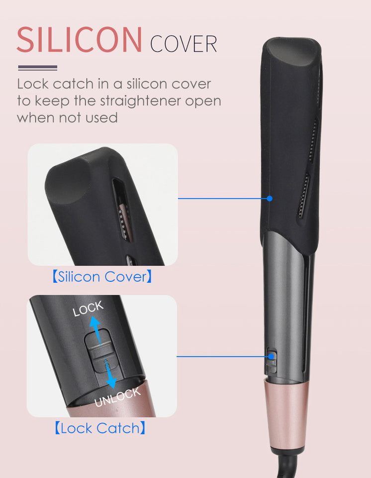 2 In 1 Professional Hair Straightener Spiral Wave Curler