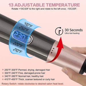 2 In 1 Professional Hair Straightener Spiral Wave Curler